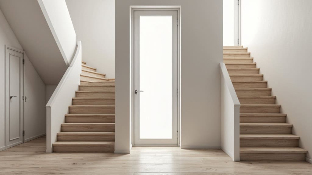 Comparaison entre un monte-escalier droit et un monte-escalier tournant dans une maison à Nontron