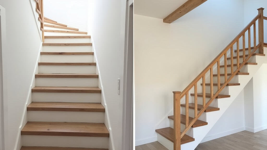 Comparaison entre un monte escalier droit et un monte escalier tournant installés dans une maison à Murviel-lès-Béziers