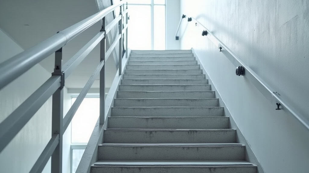 Détail des dispositifs de sécurité d’un monte-escalier à Arlay