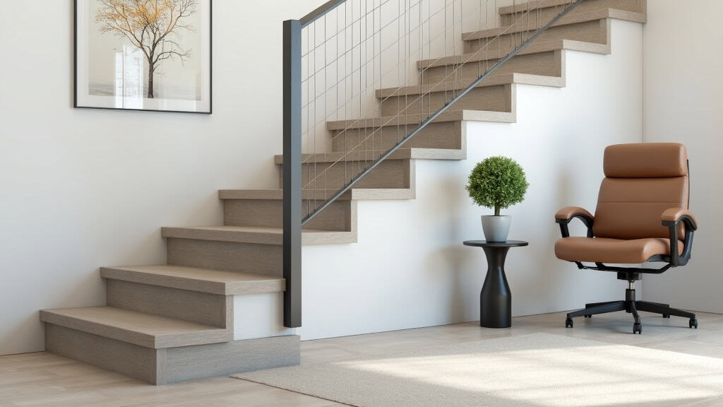 Fauteuil de monte-escalier avec options ergonomiques installé à Bischwihr