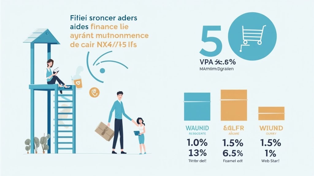 Infographie des aides financières pour monte-escalier en 2025 : TVA 5,5%, MaPrimeAdapt