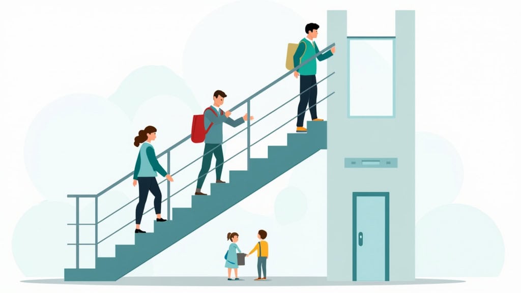 Infographie illustrant les aides financières pour monte-escalier dans le Haut-Rhin