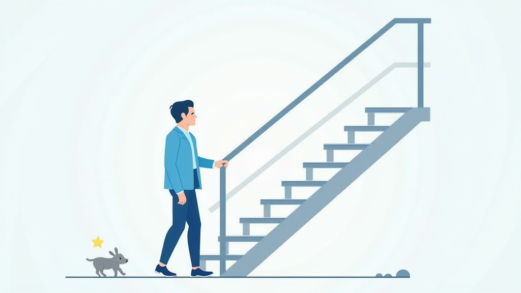 Infographie illustrant les aides financières pour un monte-escalier à Saint-Lyphard