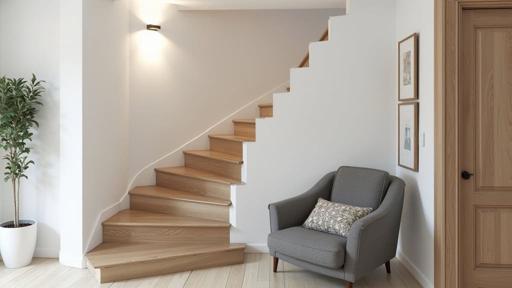 Installation d’un monte-escalier courbe dans un escalier tournant à Saint-Fons