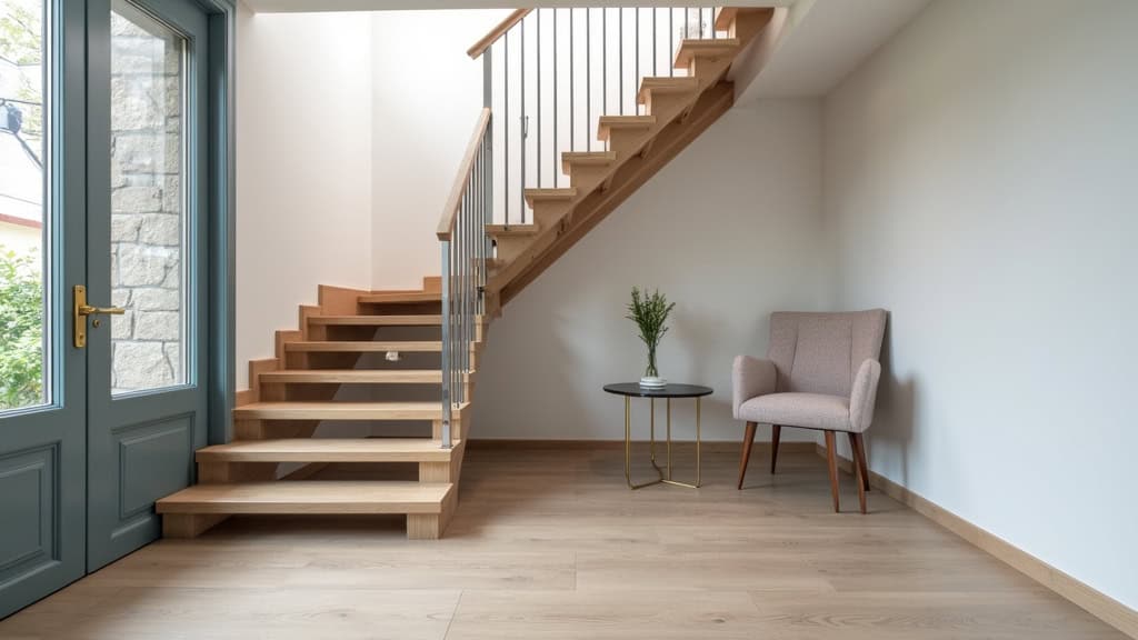 Installation d’un monte-escalier sur un escalier tournant à Lanvallay