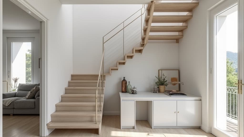 Installation d’un monte-escalier tournant dans une maison à Bourseul