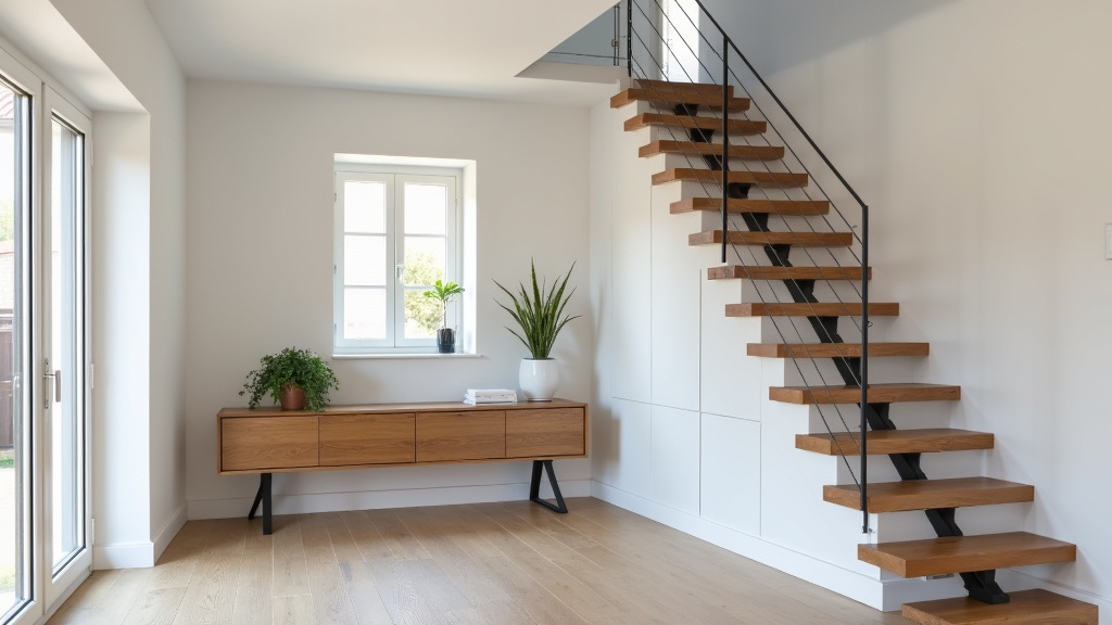 Installation d’un monte-escalier tournant dans une maison à Sorigny