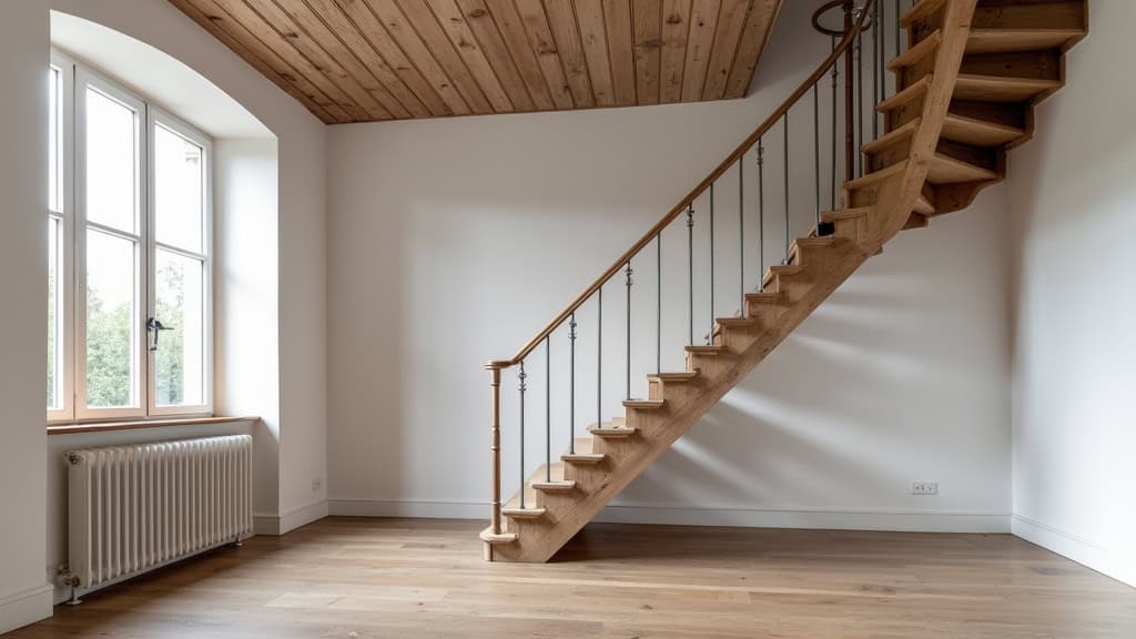 Installation d’un monte-escalier tournant dans une maison ancienne à Menetou-Salon