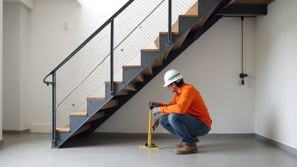 Montage d’un monte-escalier à Briis-sous-Forges : pose du rail, test du siège, explication au client