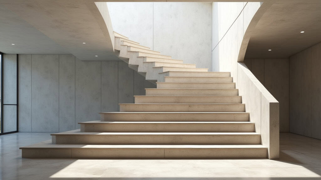 Monte-escalier droit en cours d