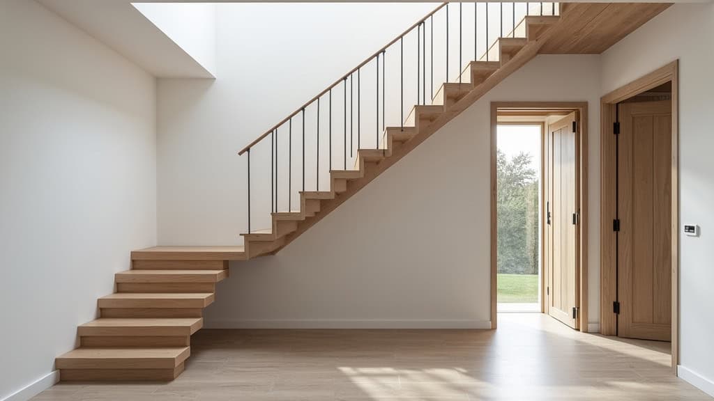 Monte escalier à siège installé dans une maison à Cuffy