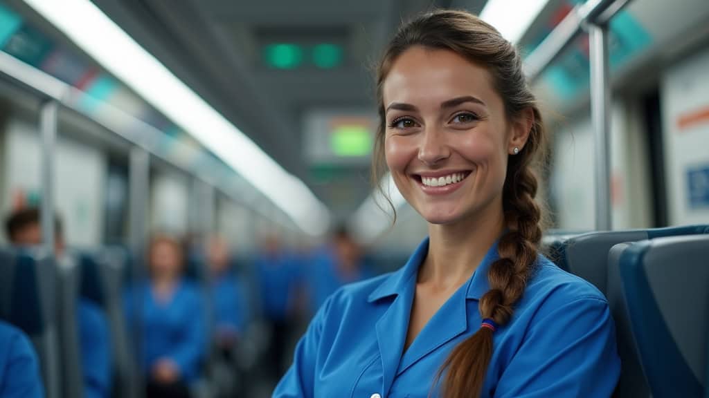 Technicien en train d