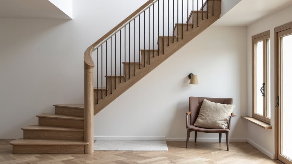 Monte-escalier assis-debout installé dans un escalier étroit à Quettreville-sur-Sienne