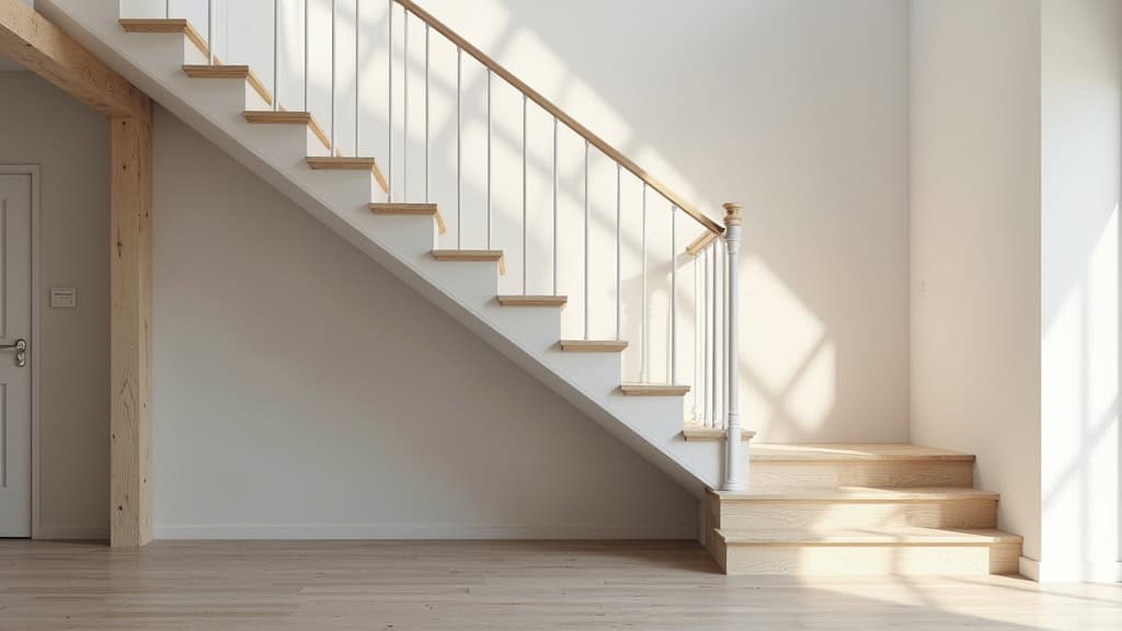 Monte-escalier droit installé dans une maison à Auzouer-en-Touraine
