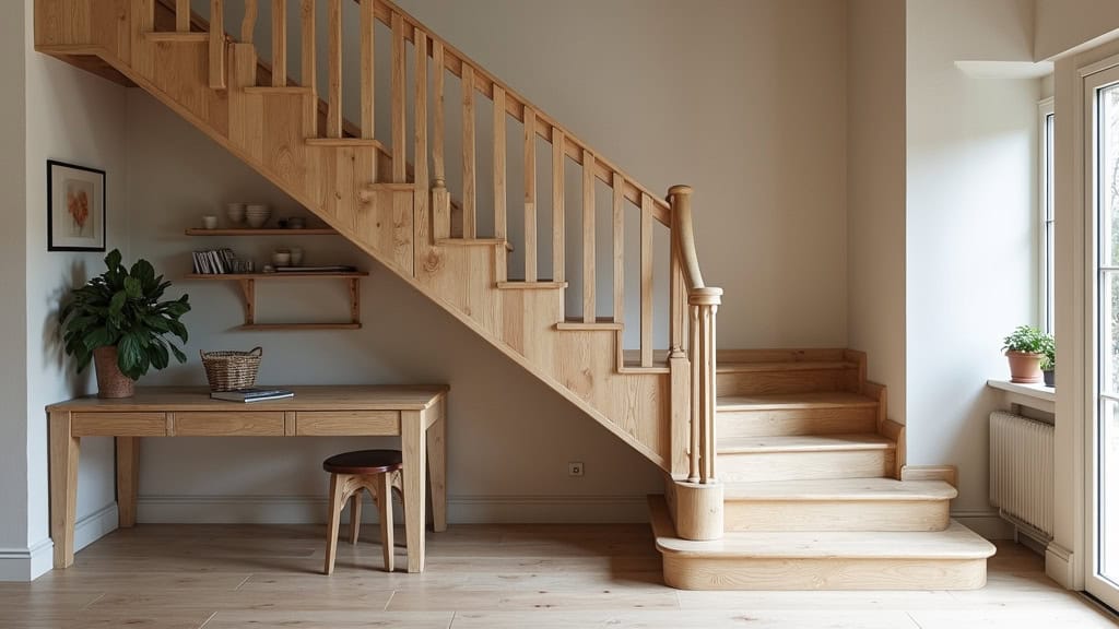 Monte-escalier courbe personnalisé installé sur un escalier ancien en bois à Bourg-en-Bresse