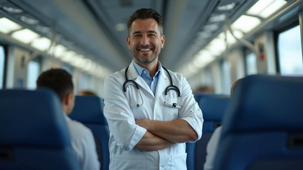 Technicien en train d