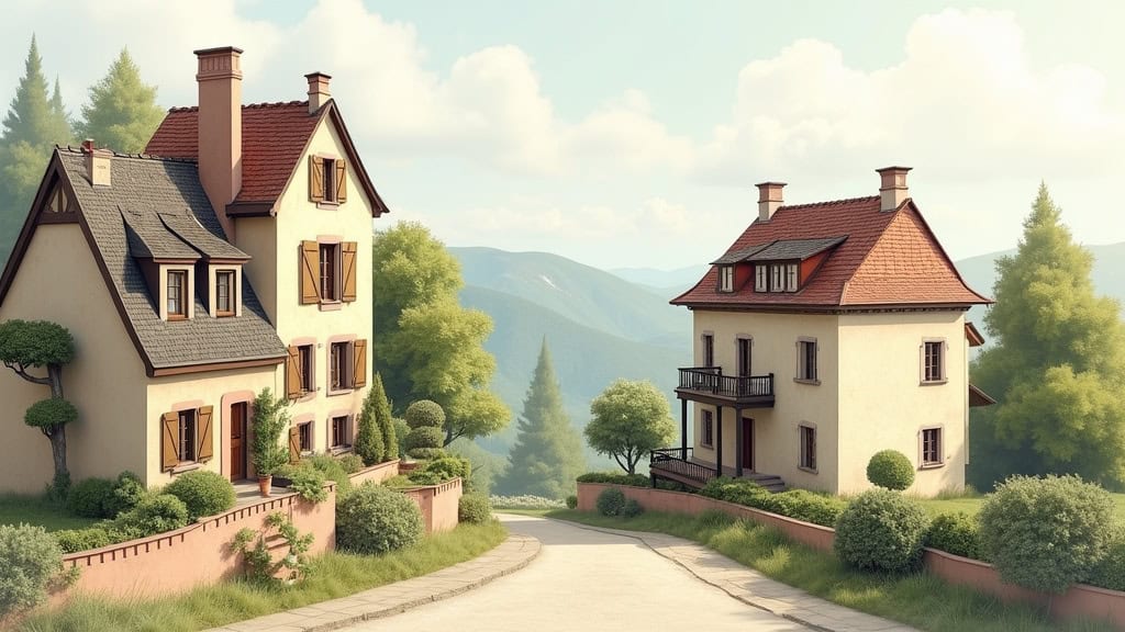 Témoignages de deux habitants de Cambon : Mme Lefèvre et M. Roussel, avec leurs monte-escaliers et leurs maisons