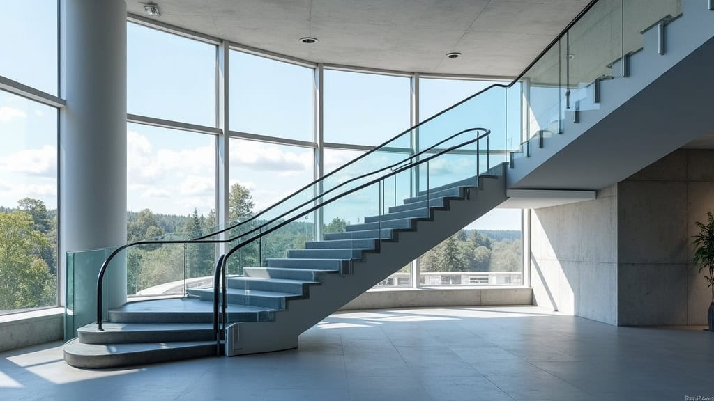 Monte-escalier moderne à Castine-en-Plaine avec interface tactile et connectivité mobile, représentant les innovations de 2025