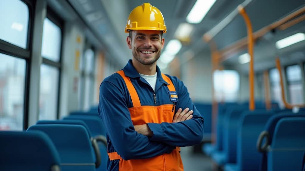 Technicien professionnel en train d