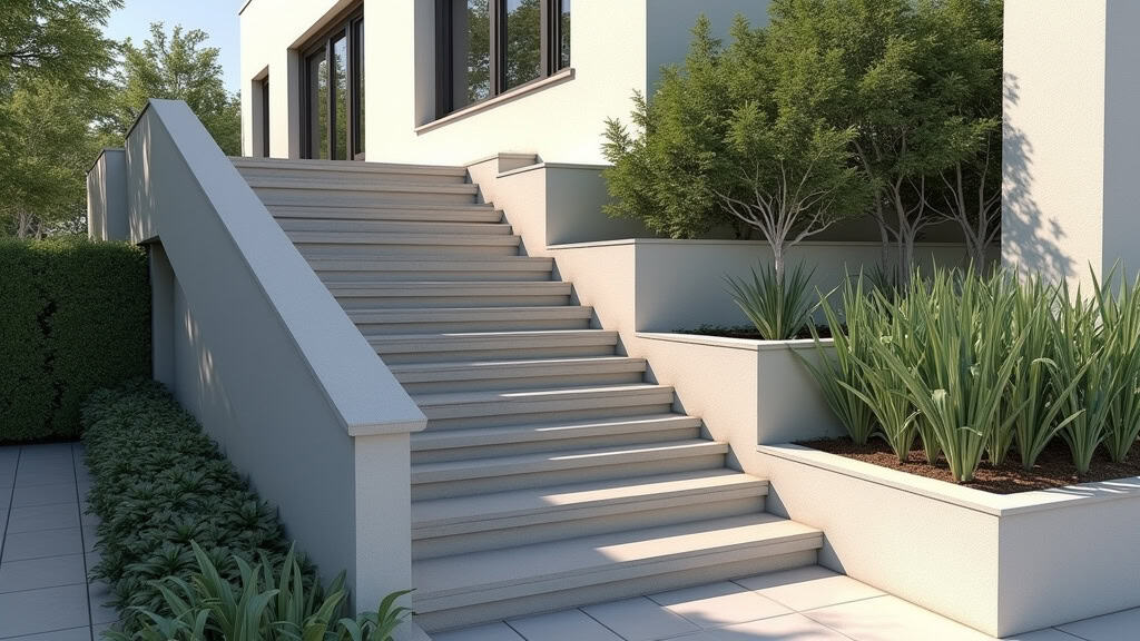 Monte-escalier extérieur installé à l