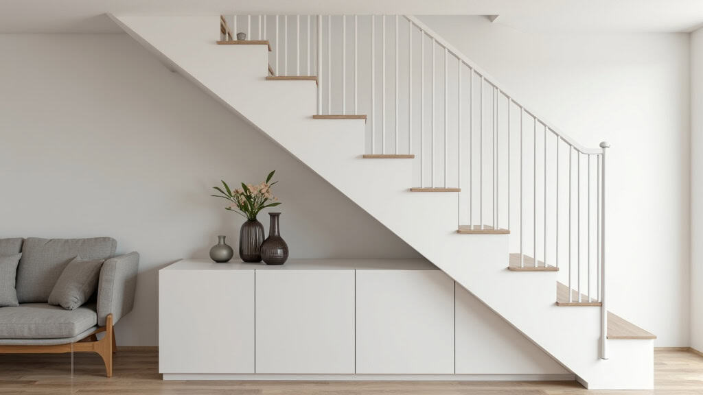 Monte-escalier droit installé dans une maison traditionnelle à Champagne-sur-Oise, avec rail blanc et siège ergonomique