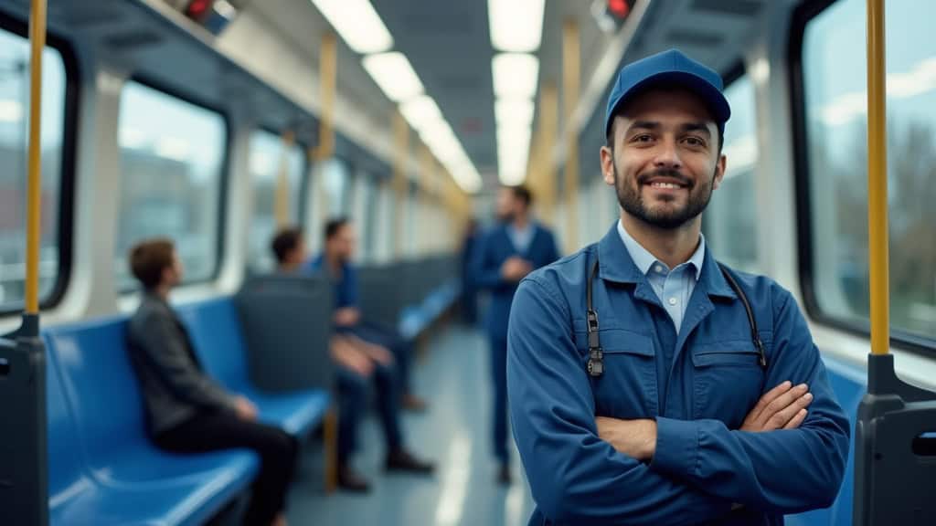 Technicien en train d