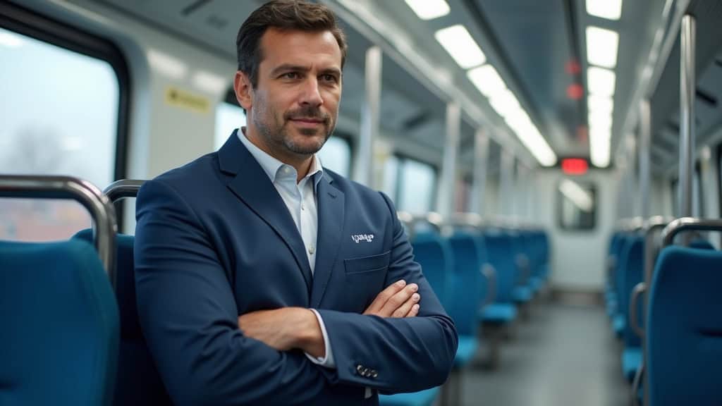 Technicien en train d