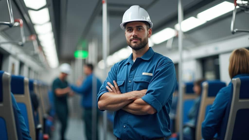 Technicien professionnel en train d