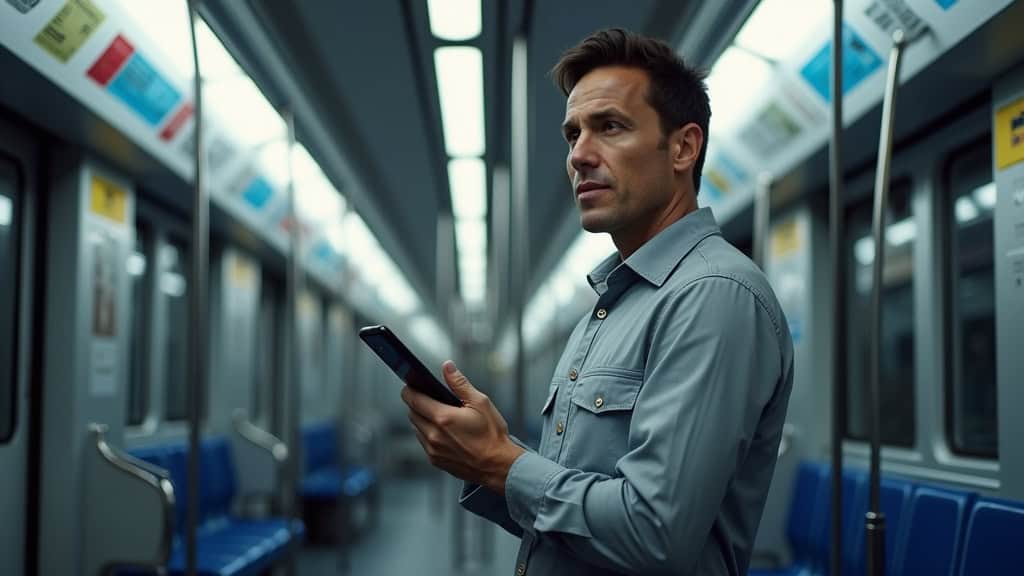 Technicien en train d