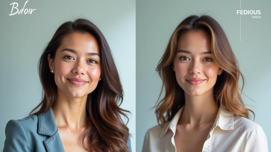 Comparaison avant-après d