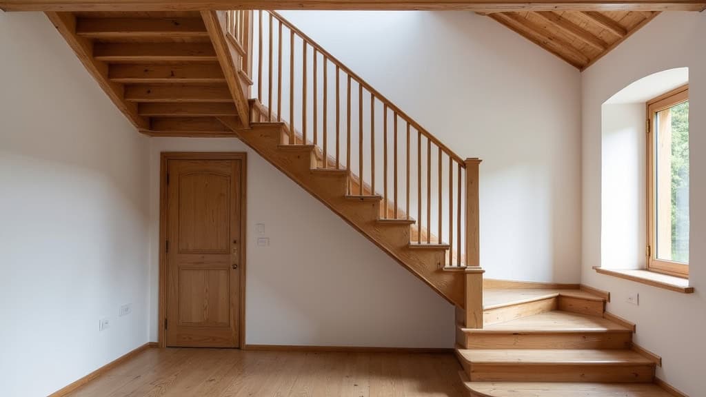Monte-escalier droit installé sur un escalier en bois dans une maison traditionnelle de Condé-Sainte-Libiaire