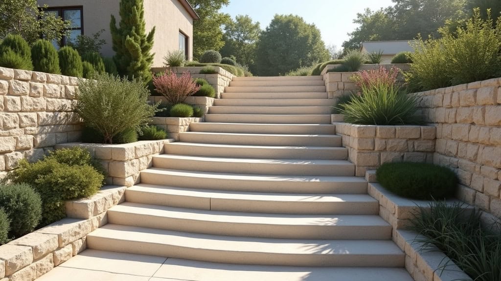 Monte escalier courbe installé sur un escalier en colimaçon à Gourdan-Polignan
