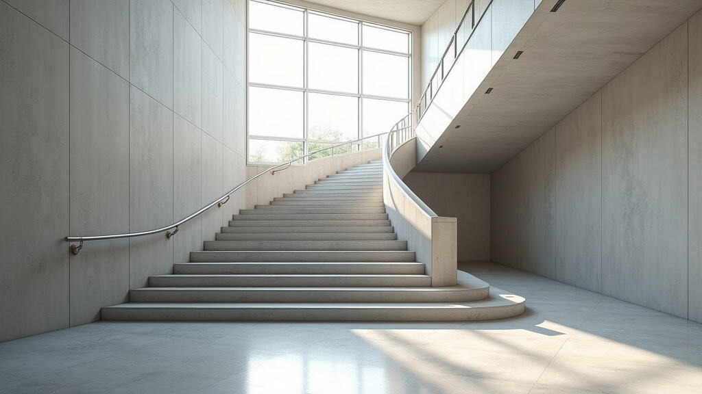 Monte-escalier droit en cours d