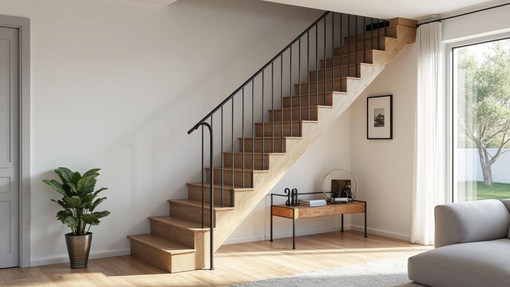 Monte-escalier debout installé dans une maison à Chazay-d