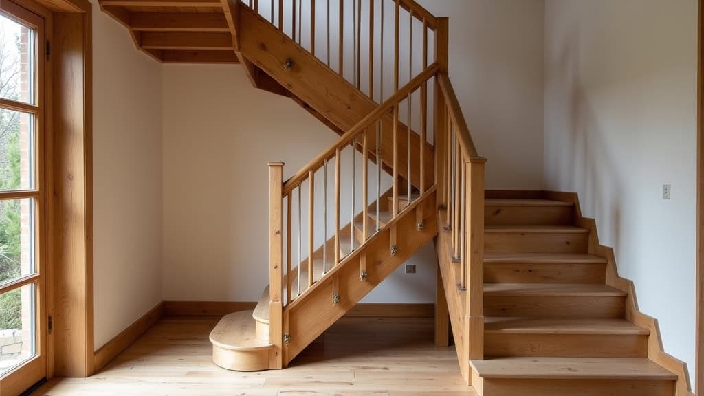 Monte-escalier droit installé sur un escalier en bois dans une maison traditionnelle de Domfront-en-Champagne