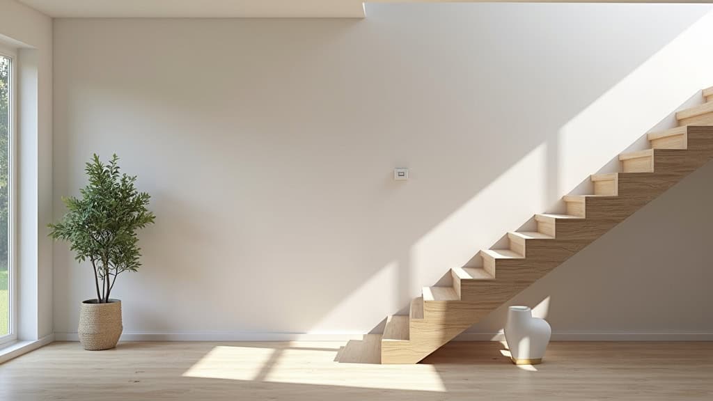 Monte escalier droit en cours d’utilisation dans une maison de Nieul-le-Dolent