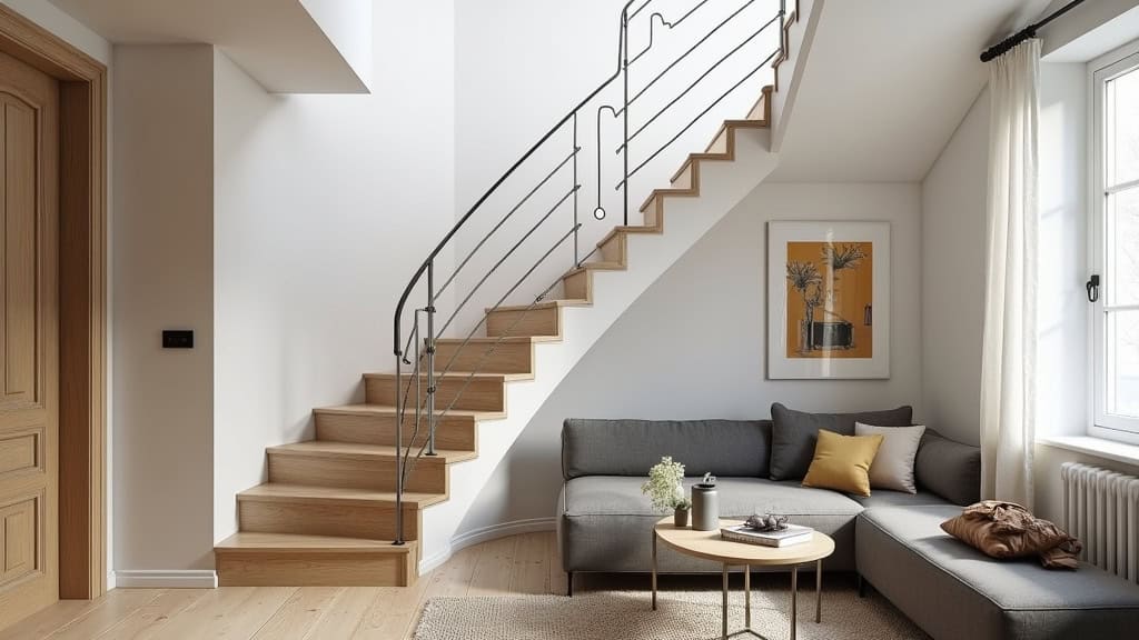 Monte-escalier droit installé à l