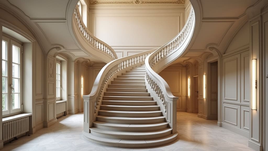 Monte-escalier droit installé dans un escalier droit à Le Palais-sur-Vienne