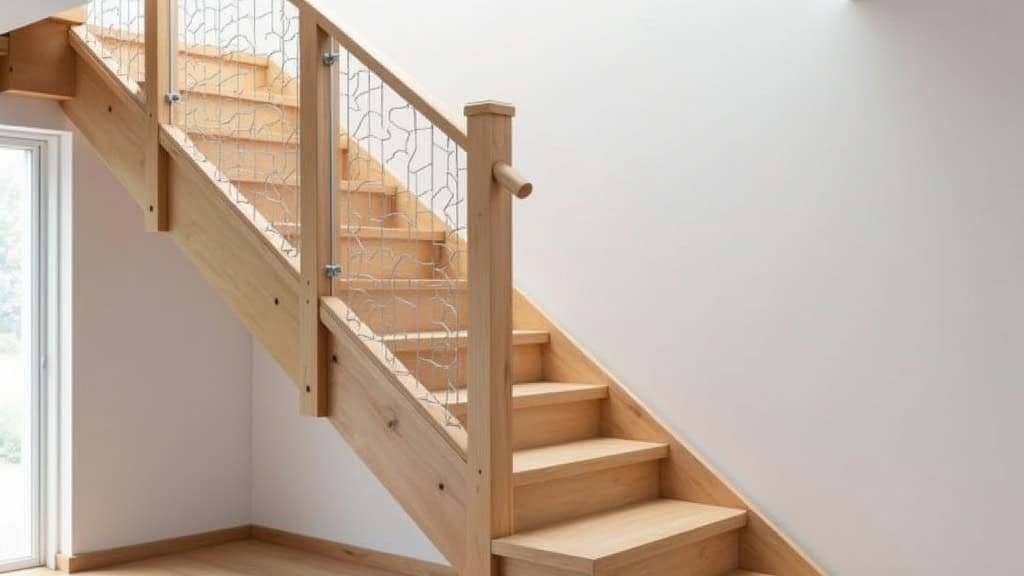 Monte-escalier droit installé dans un escalier en bois à Airvault, avec siège confortable et rail discret
