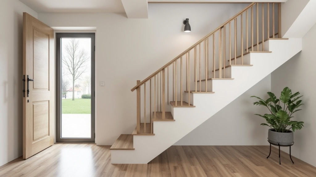 Monte-escalier droit installé dans un escalier intérieur à La Bégude-de-Mazenc