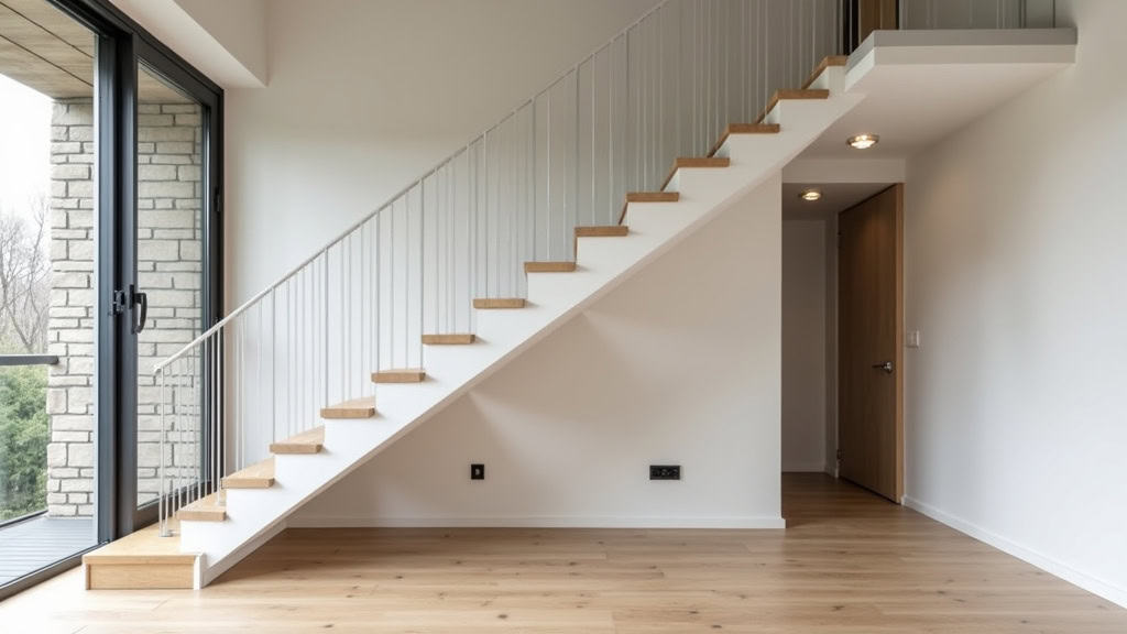 Monte escalier droit installé dans une maison à Allériot