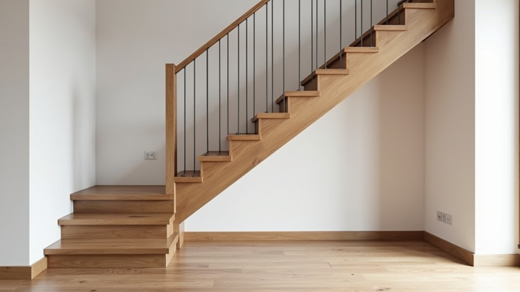 Monte escalier droit installé dans une maison à Bétaille avec escalier en bois
