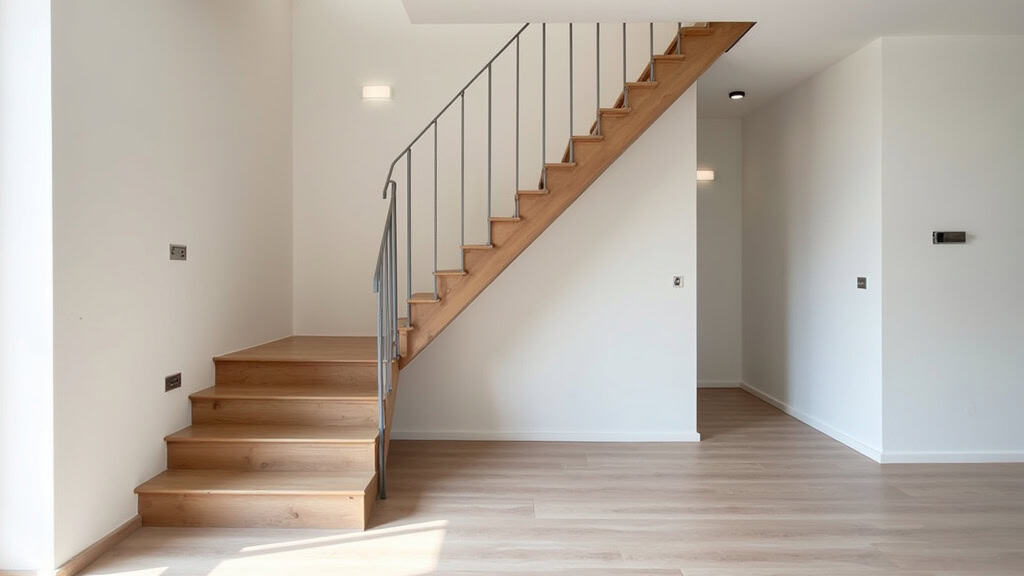 Monte-escalier droit installé dans une maison à Claix