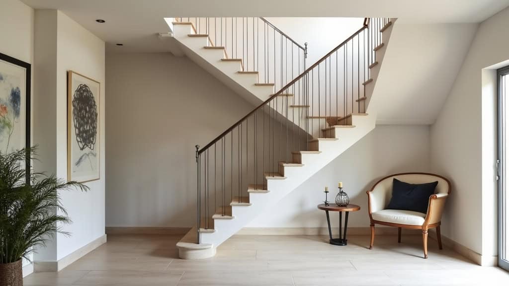 Monte-escalier droit installé dans une maison à Gaillan-en-Médoc