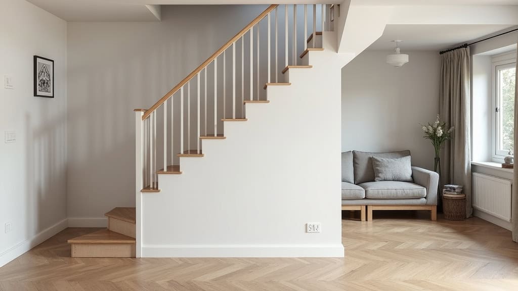 Monte-escalier droit installé dans une maison à Grainville-sur-Odon