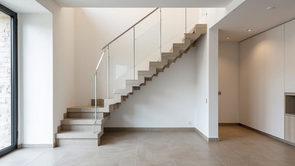 Monte-escalier droit installé dans une maison à La Bouilladisse