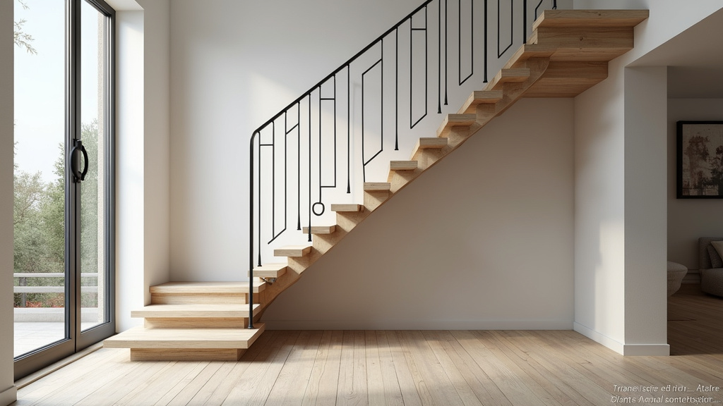 Monte-escalier droit installé dans une maison à Le Champ-près-Froges