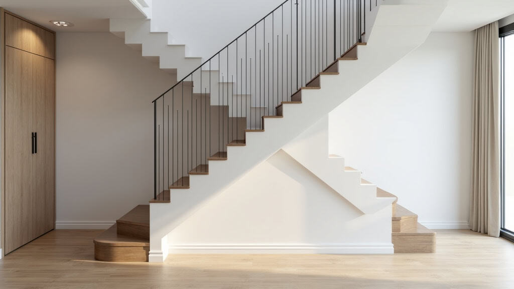 Monte-escalier droit installé dans une maison à Ploubazlanec