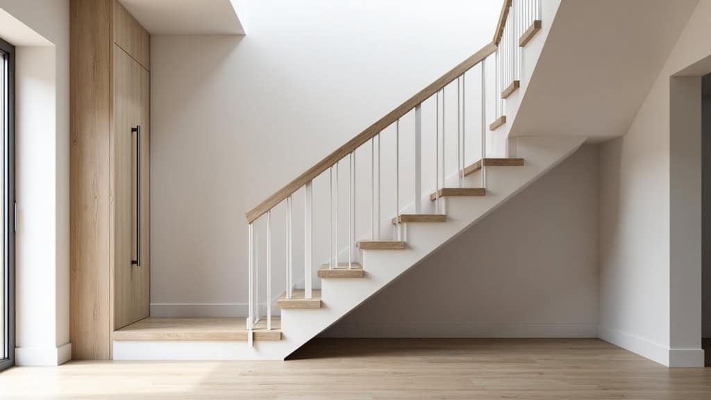 Monte-escalier droit installé dans une maison à Remy