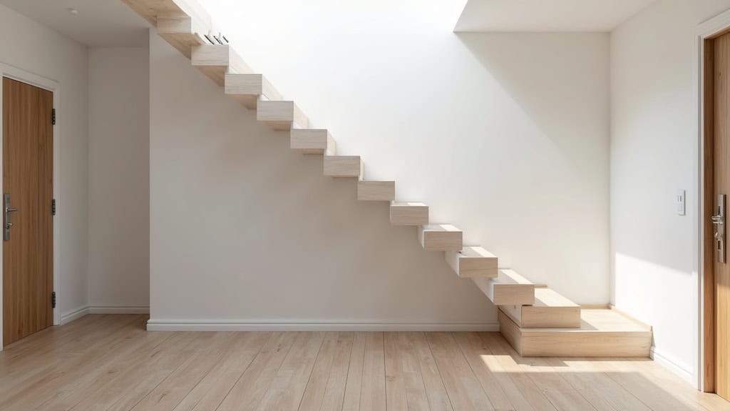 Monte-escalier droit installé dans une maison à Saint-Laurent-de-la-Prée